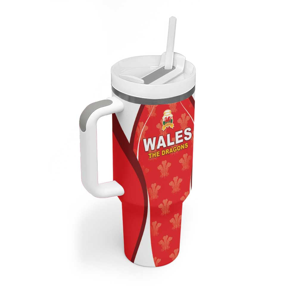 Custom Wales Rugby 2026 Tumbler With Handle Unique Style - Wonder Print Shop