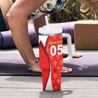 Custom Wales Rugby 2026 Tumbler With Handle Unique Style - Wonder Print Shop