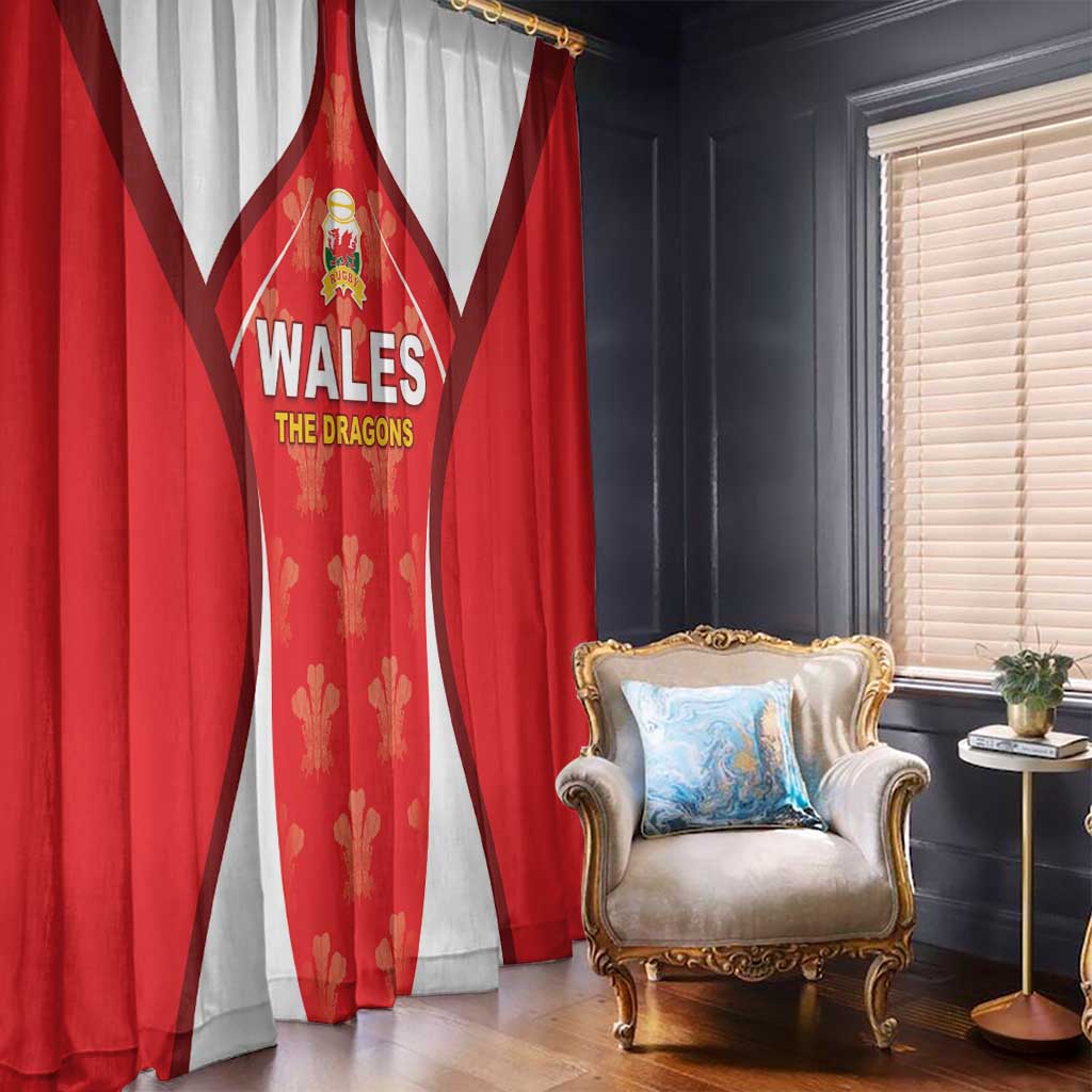 Wales Rugby 2026 Window Curtain Unique Style - Wonder Print Shop