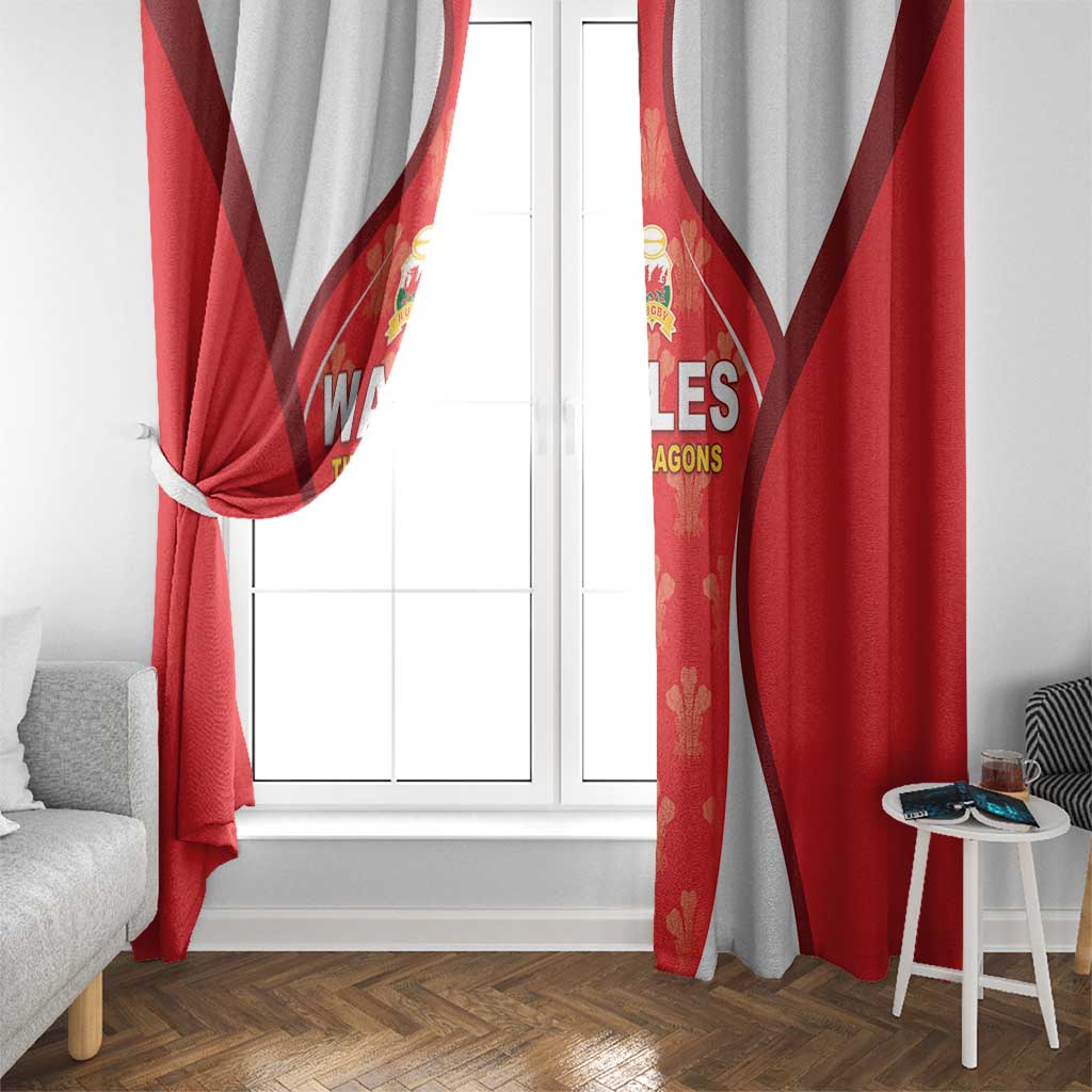 Wales Rugby 2026 Window Curtain Unique Style - Wonder Print Shop