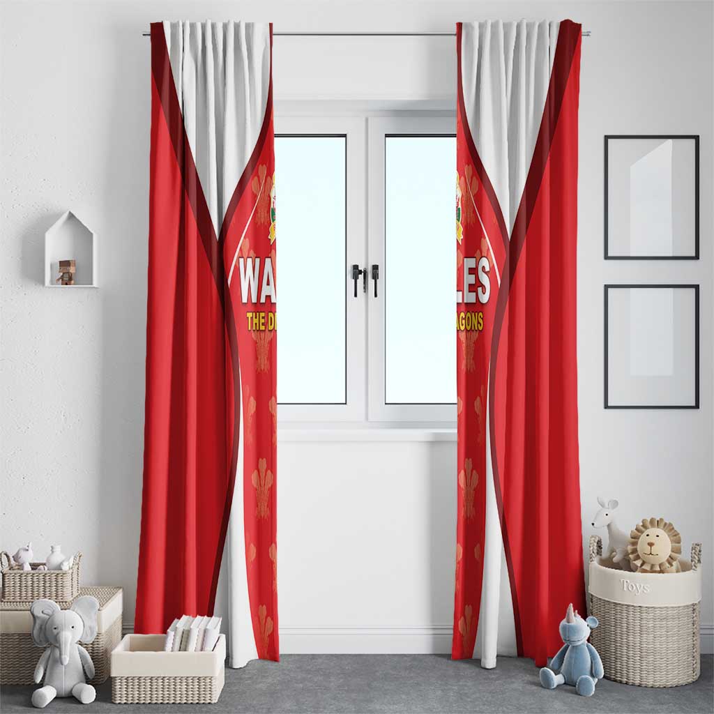 Wales Rugby 2026 Window Curtain Unique Style - Wonder Print Shop
