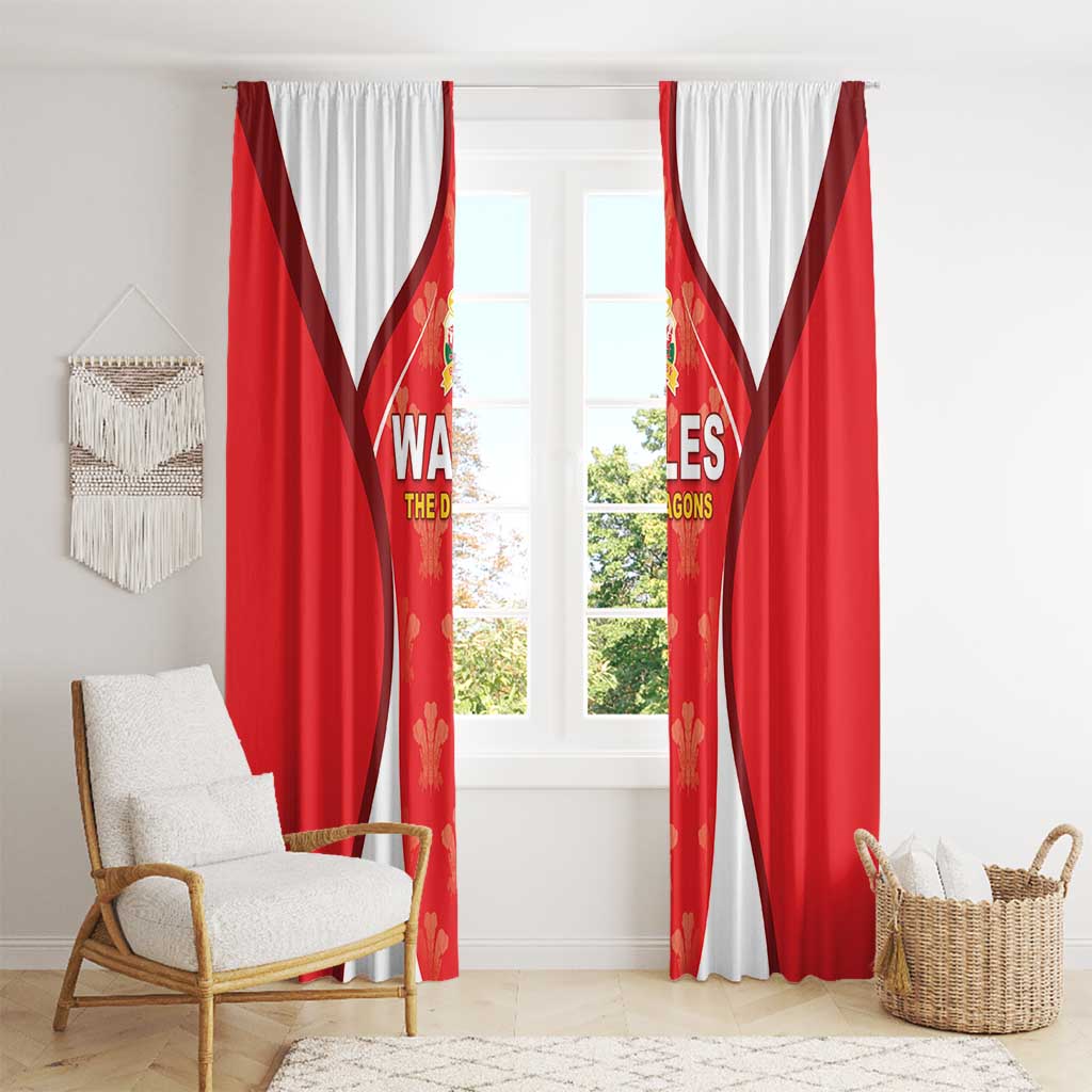 Wales Rugby 2026 Window Curtain Unique Style - Wonder Print Shop