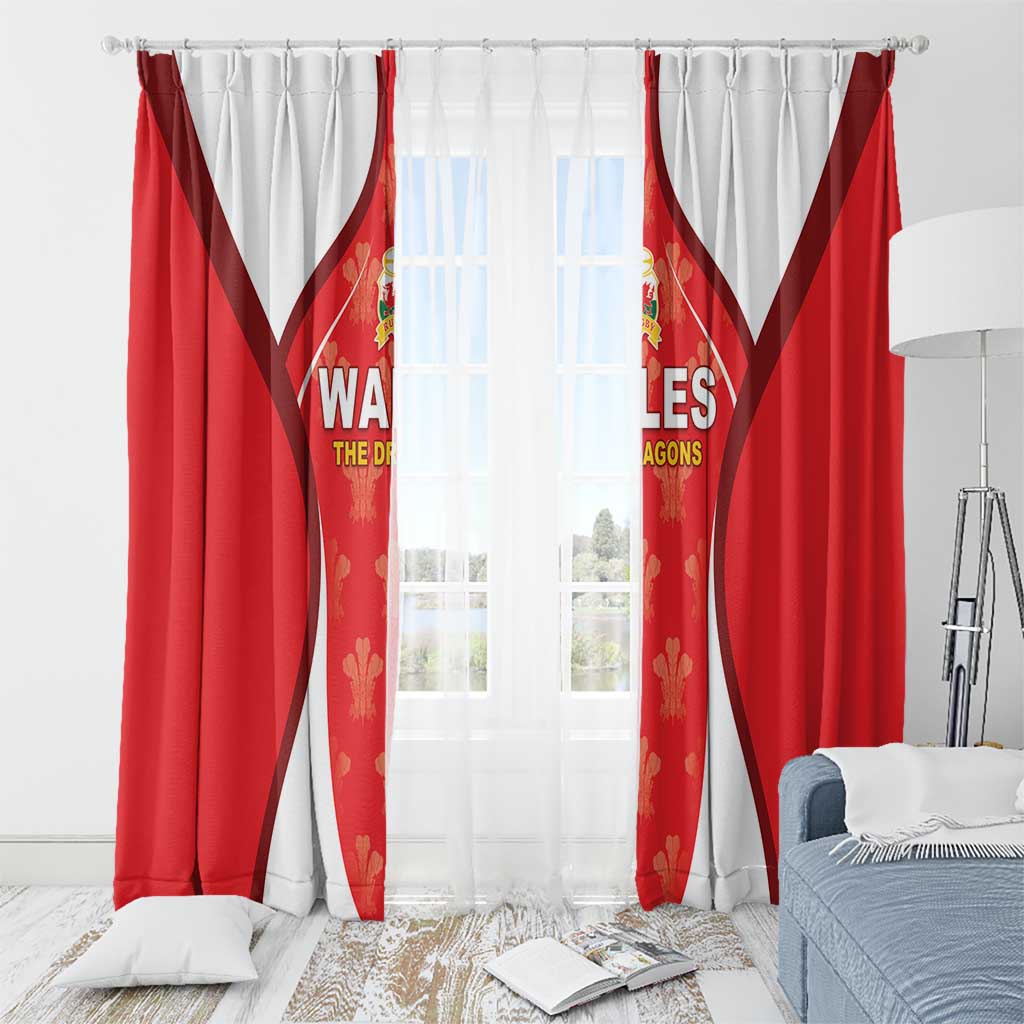 Wales Rugby 2026 Window Curtain Unique Style - Wonder Print Shop