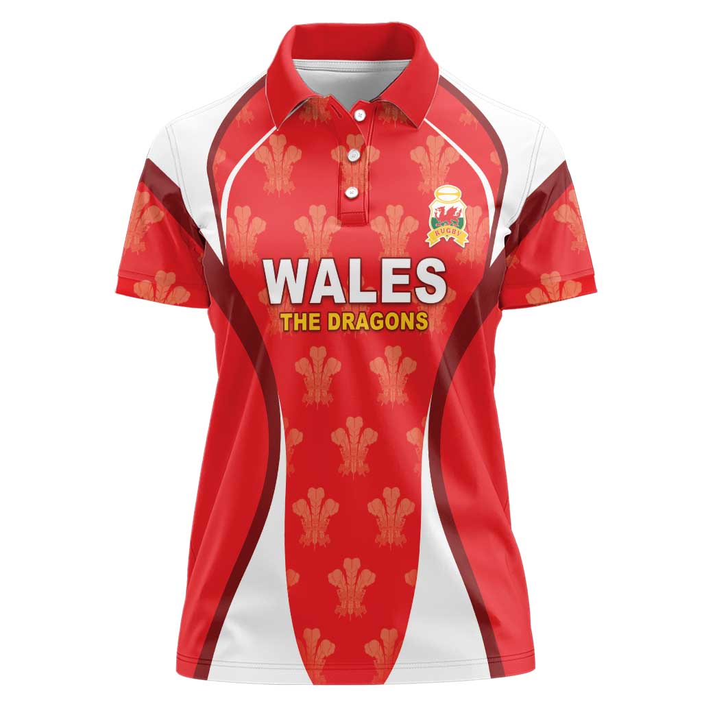 Custom Wales Rugby 2026 Women Polo Shirt Unique Style - Wonder Print Shop