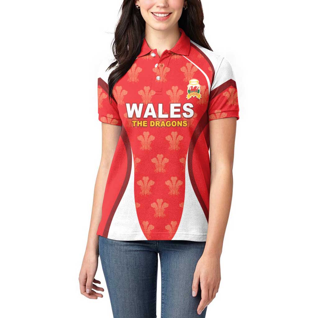 Custom Wales Rugby 2026 Women Polo Shirt Unique Style - Wonder Print Shop