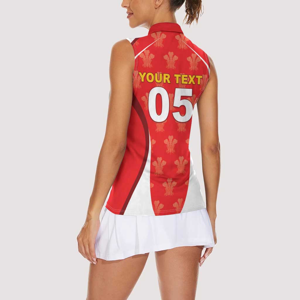 Custom Wales Rugby 2026 Women Sleeveless Polo Shirt Unique Style - Wonder Print Shop