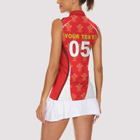 Custom Wales Rugby 2026 Women Sleeveless Polo Shirt Unique Style - Wonder Print Shop