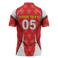 Custom Wales Rugby 2026 Zipper Polo Shirt Unique Style - Wonder Print Shop