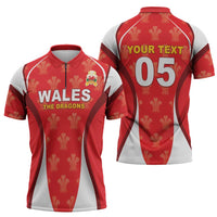 Custom Wales Rugby 2026 Zipper Polo Shirt Unique Style - Wonder Print Shop