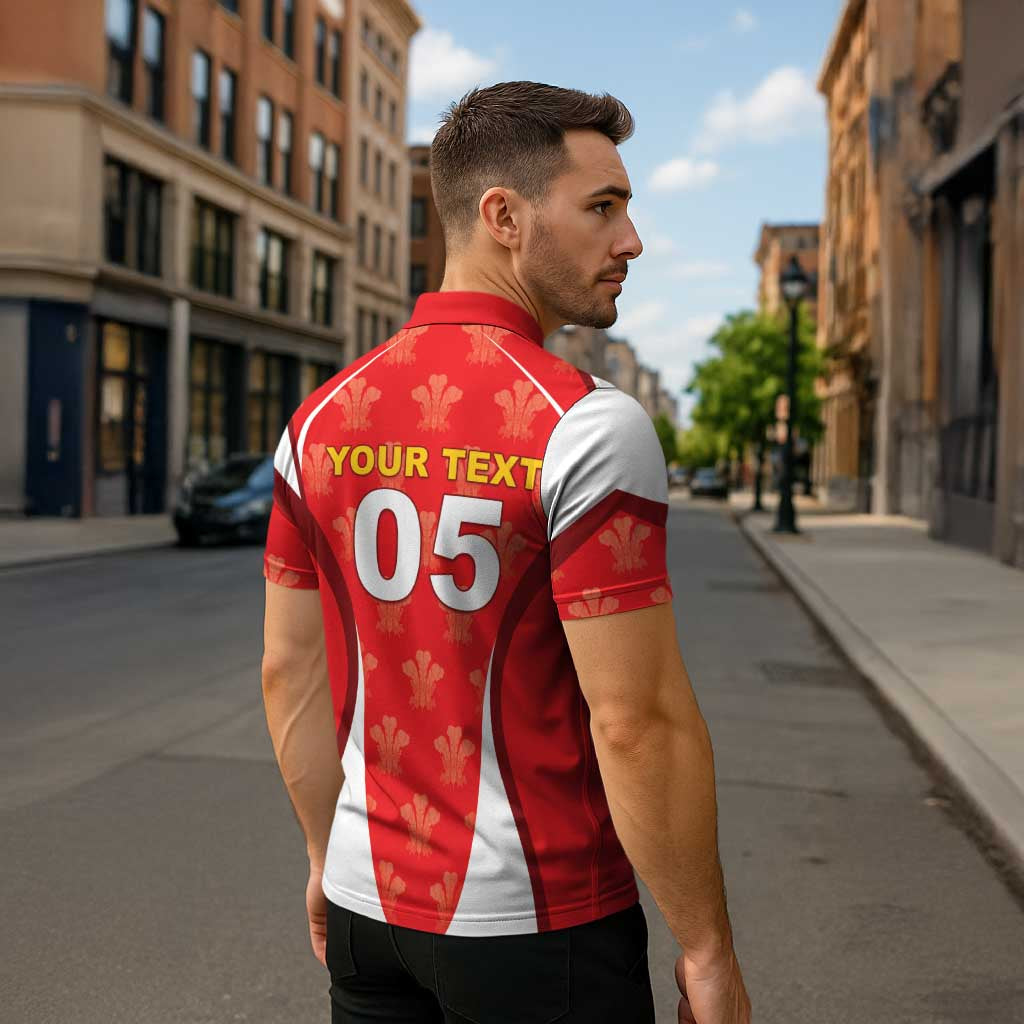 Custom Wales Rugby 2026 Zipper Polo Shirt Unique Style - Wonder Print Shop