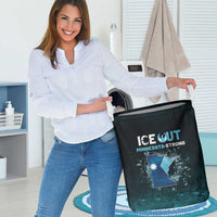 Ice Out Of Minnesota Laundry Basket State Flag Justice Protest Resistance