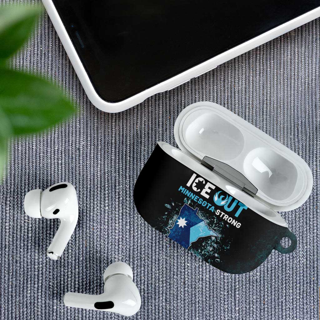 Ice Out Of Minnesota AirPods Case State Flag Justice Protest Resistance