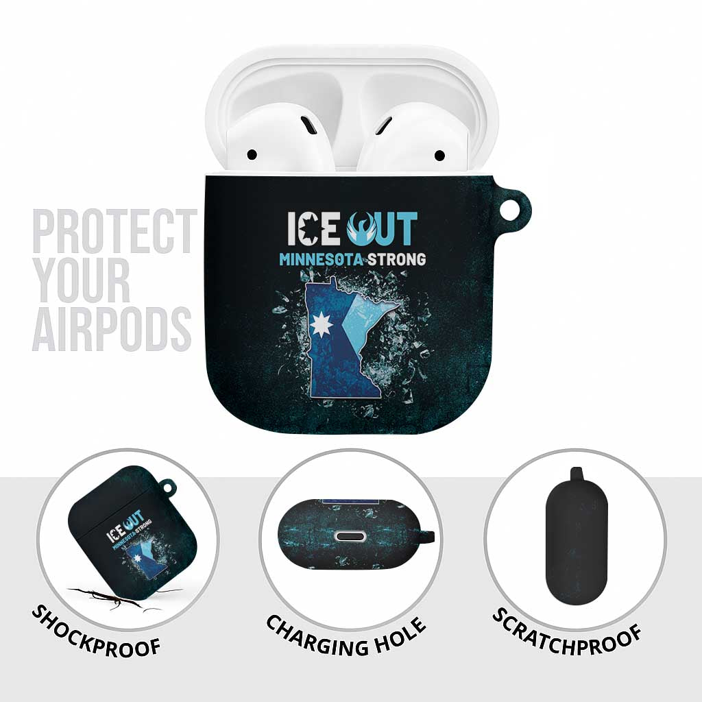 Ice Out Of Minnesota AirPods Case State Flag Justice Protest Resistance