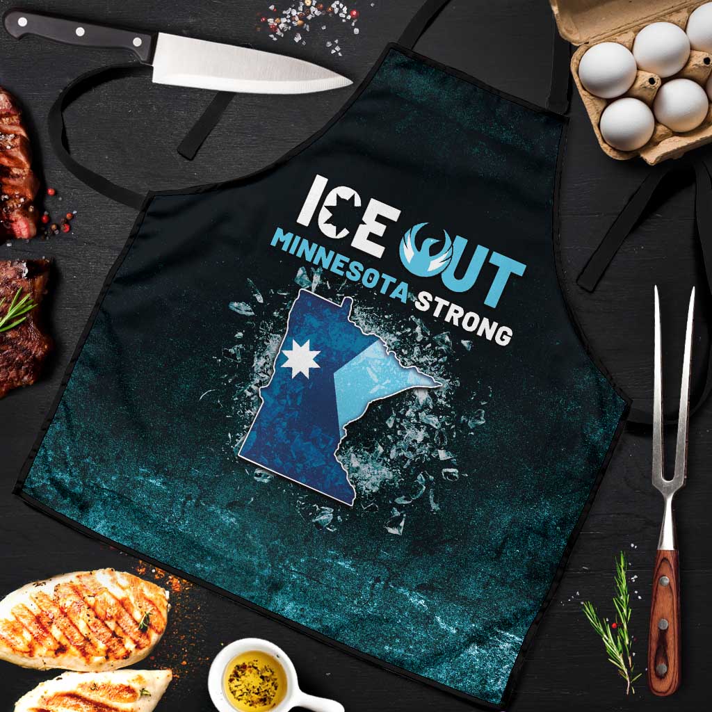 Ice Out Of Minnesota Apron State Flag Justice Protest Resistance