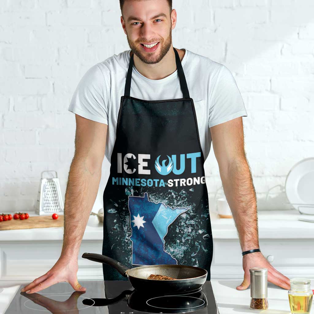 Ice Out Of Minnesota Apron State Flag Justice Protest Resistance