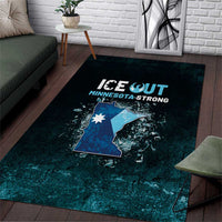 Ice Out Of Minnesota Area Rug State Flag Justice Protest Resistance