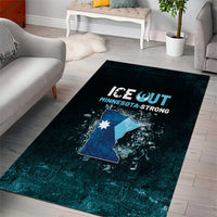 Ice Out Of Minnesota Area Rug State Flag Justice Protest Resistance