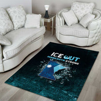 Ice Out Of Minnesota Area Rug State Flag Justice Protest Resistance