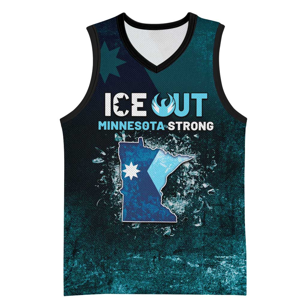 Personalized Ice Out Of Minnesota Basketball Jersey State Flag Justice Protest Resistance
