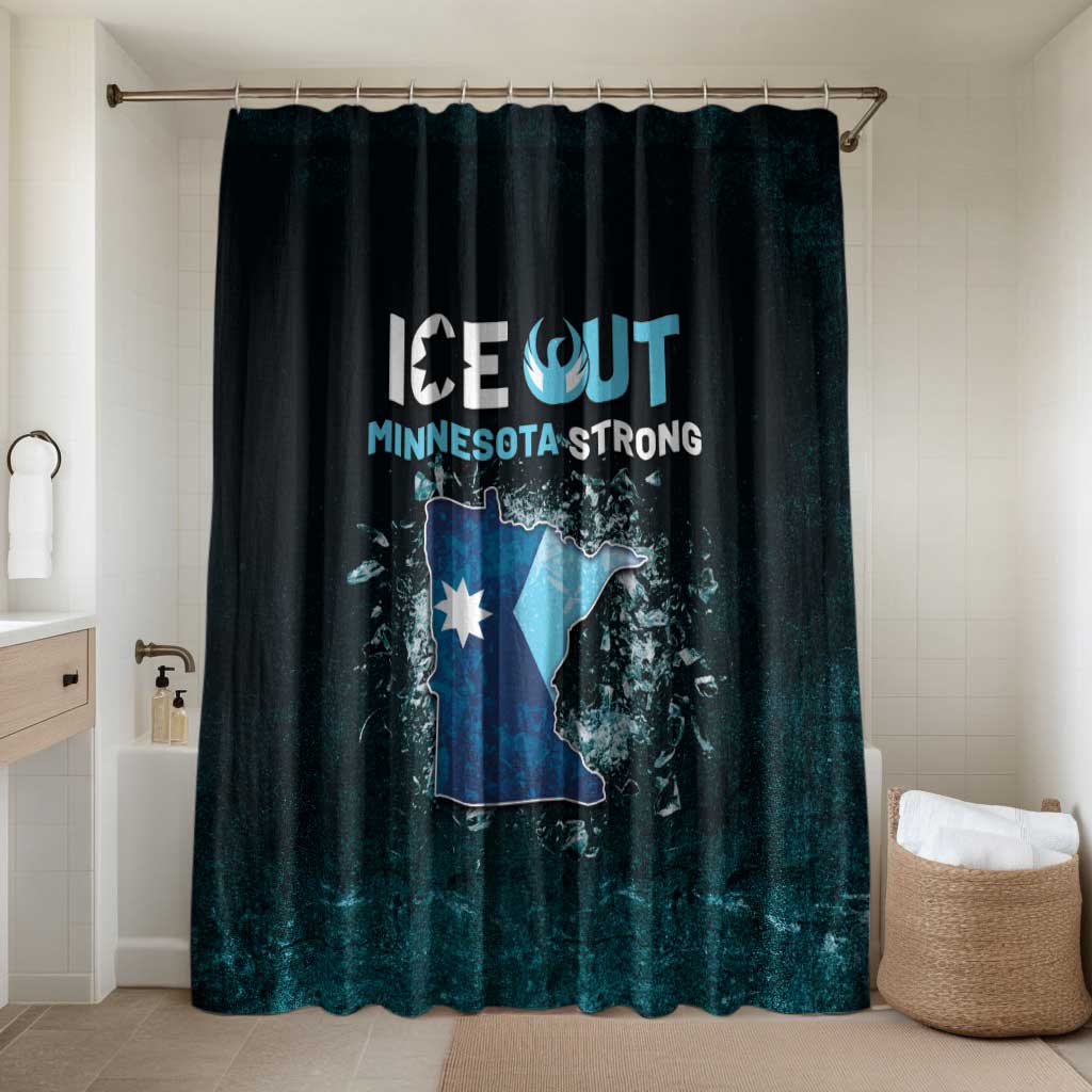 Ice Out Of Minnesota Bathroom Set State Flag Justice Protest Resistance