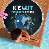 Ice Out Of Minnesota Beach Blanket State Flag Justice Protest Resistance