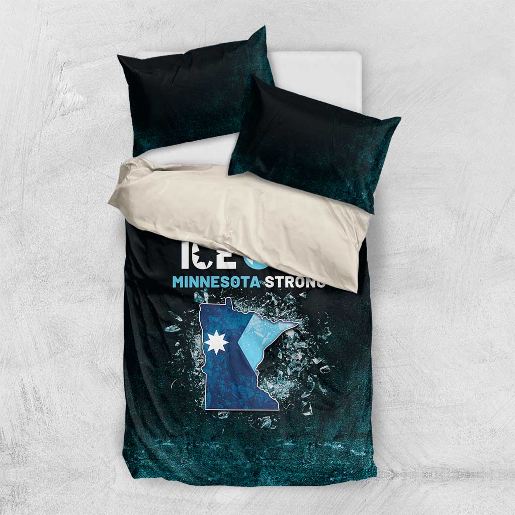 Ice Out Of Minnesota Bedding Set State Flag Justice Protest Resistance