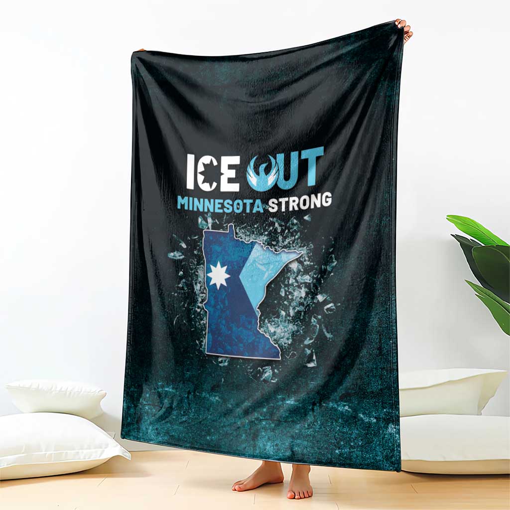 Ice Out Of Minnesota Blanket State Flag Justice Protest Resistance