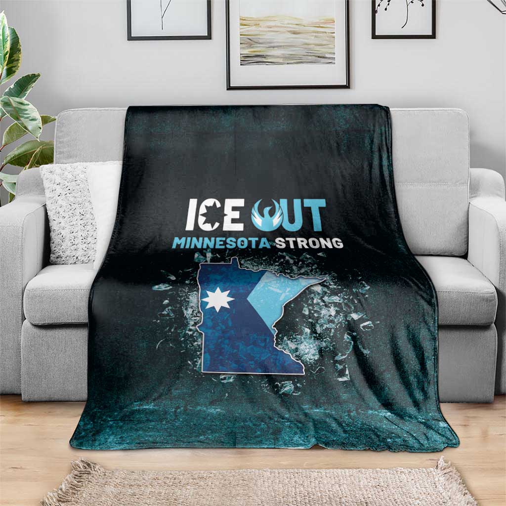 Ice Out Of Minnesota Blanket State Flag Justice Protest Resistance