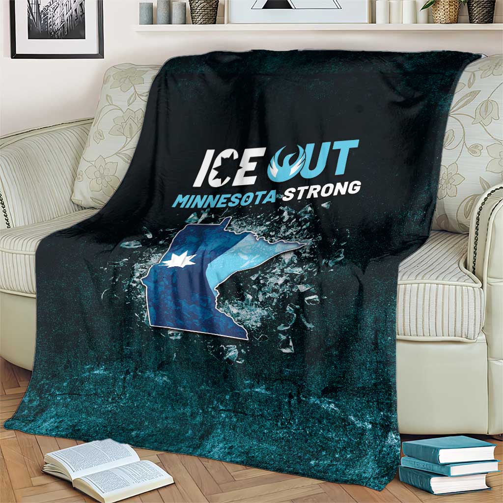 Ice Out Of Minnesota Blanket State Flag Justice Protest Resistance