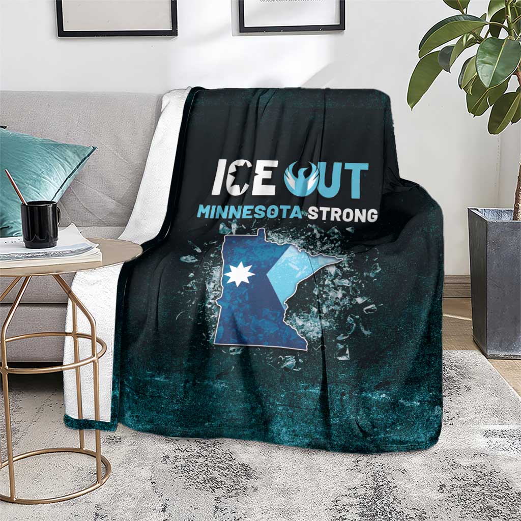 Ice Out Of Minnesota Blanket State Flag Justice Protest Resistance