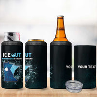 Personalized Ice Out Of Minnesota 4 in 1 Can Cooler Tumbler State Flag Justice Protest Resistance