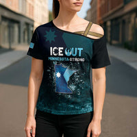 Personalized Ice Out Of Minnesota Cross Shoulder Shirt State Flag Justice Protest Resistance