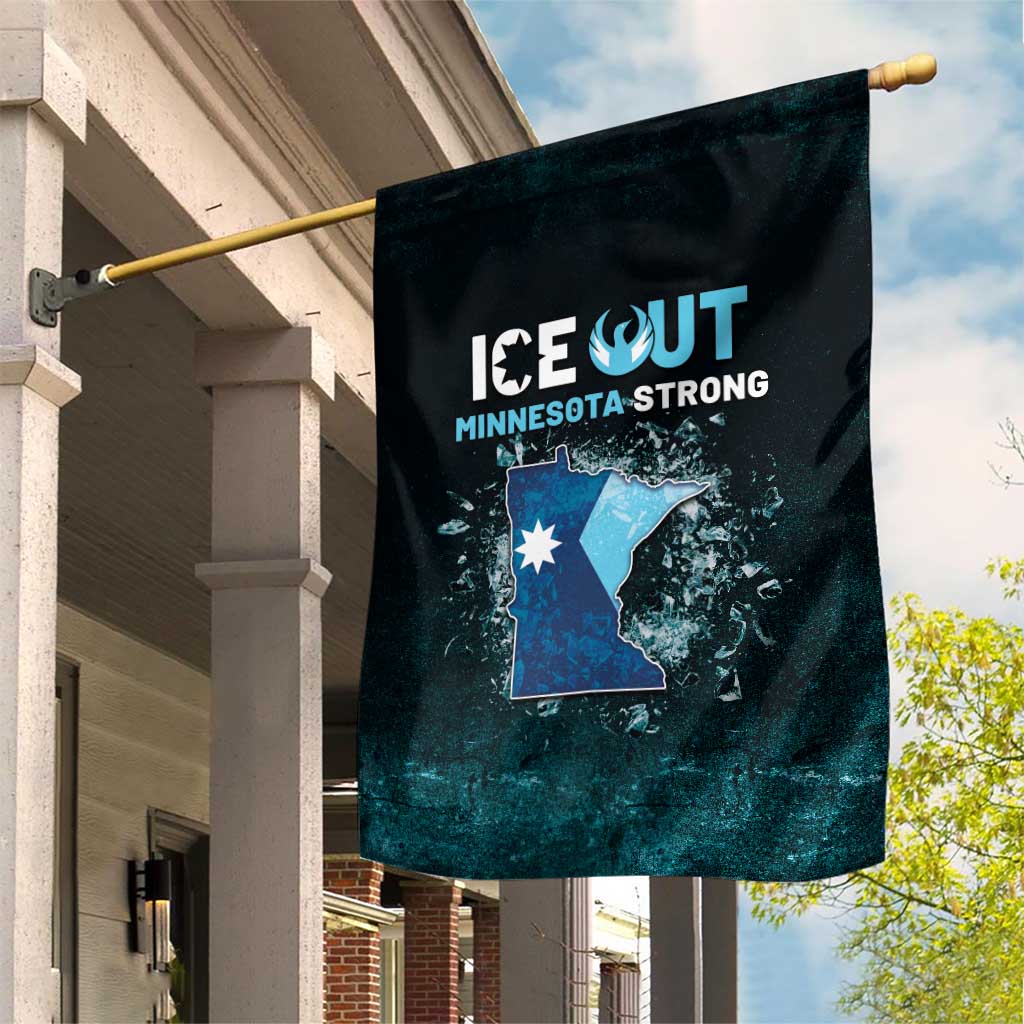 Ice Out Of Minnesota Garden Flag State Flag Justice Protest Resistance