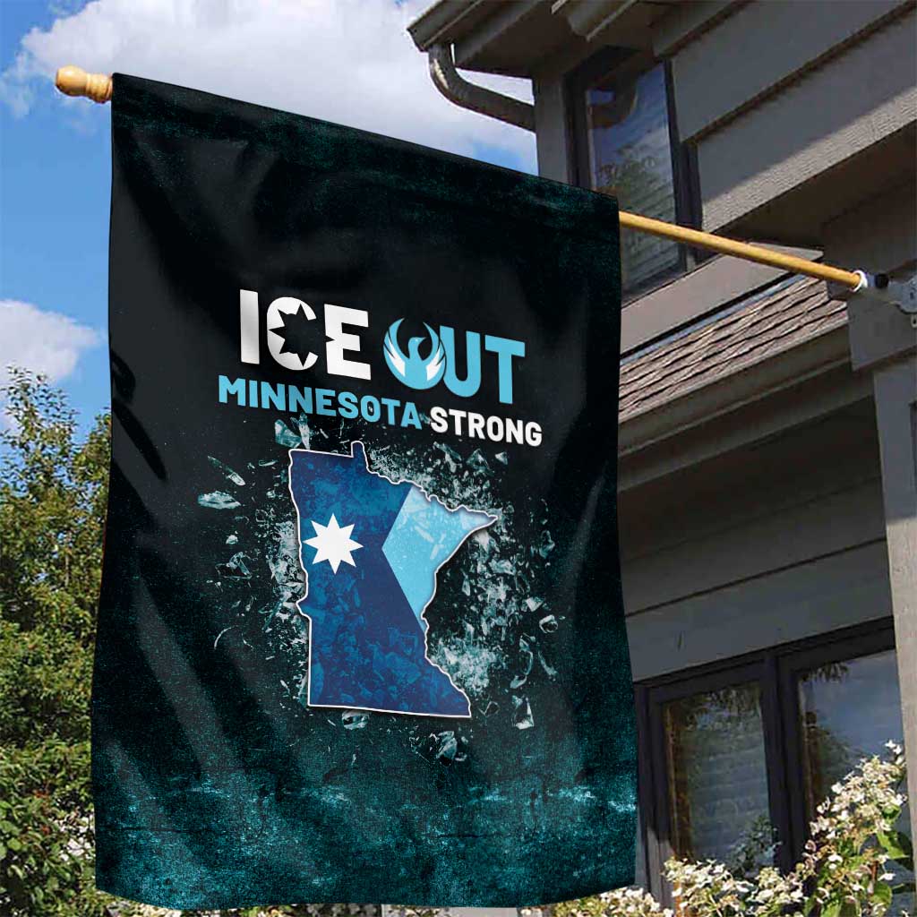 Ice Out Of Minnesota Garden Flag State Flag Justice Protest Resistance