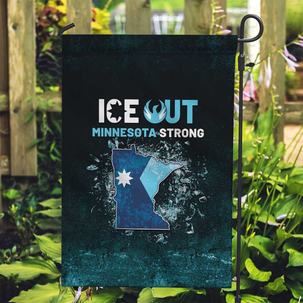 Ice Out Of Minnesota Garden Flag State Flag Justice Protest Resistance