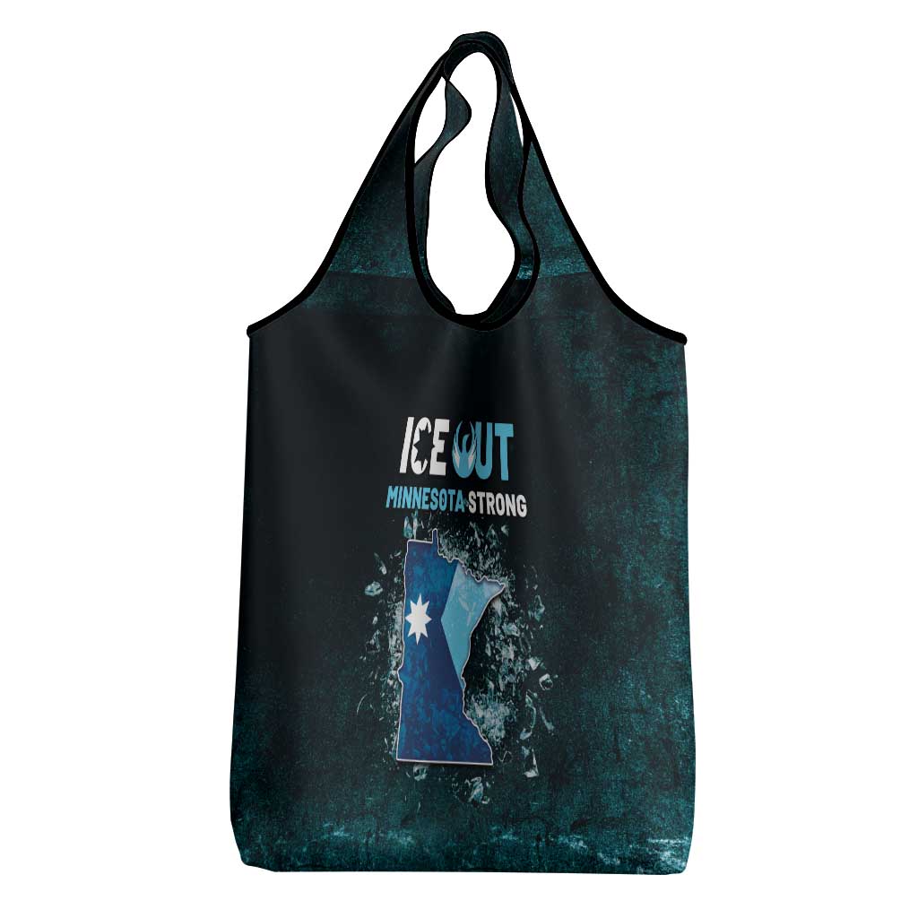Ice Out Of Minnesota Grocery Bag State Flag Justice Protest Resistance