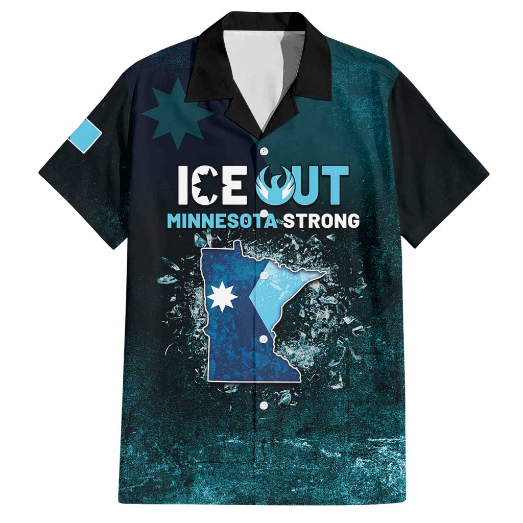 Personalized Ice Out Of Minnesota Hawaiian Shirt State Flag Justice Protest Resistance