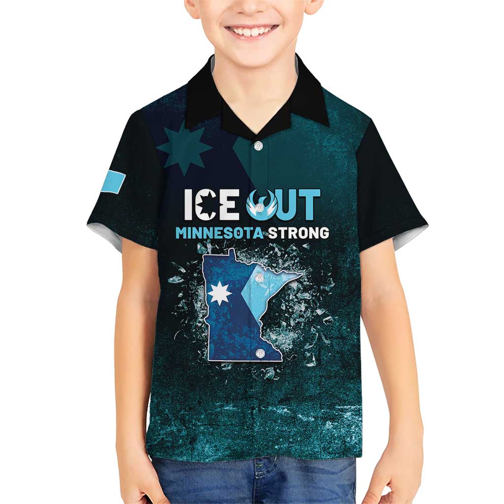 Personalized Ice Out Of Minnesota Hawaiian Shirt State Flag Justice Protest Resistance