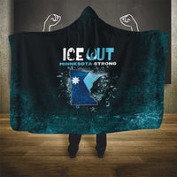 Ice Out Of Minnesota Hooded Blanket State Flag Justice Protest Resistance