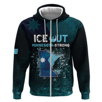 Personalized Ice Out Of Minnesota Hoodie State Flag Justice Protest Resistance
