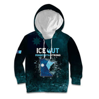 Personalized Ice Out Of Minnesota Kid Hoodie State Flag Justice Protest Resistance