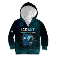 Personalized Ice Out Of Minnesota Kid Hoodie State Flag Justice Protest Resistance
