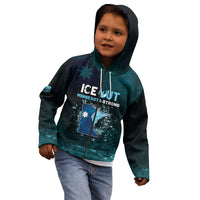 Personalized Ice Out Of Minnesota Kid Hoodie State Flag Justice Protest Resistance