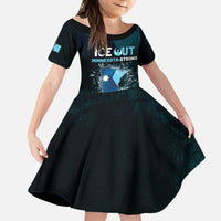Personalized Ice Out Of Minnesota Kid Short Sleeve Dress State Flag Justice Protest Resistance