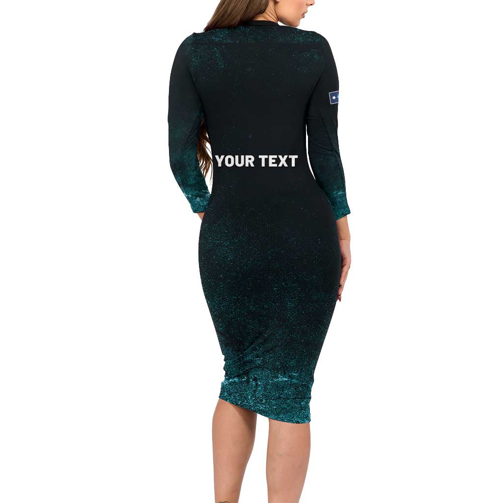 Personalized Ice Out Of Minnesota Long Sleeve Bodycon Dress State Flag Justice Protest Resistance