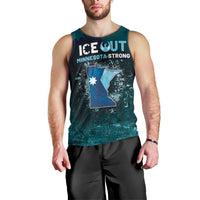 Personalized Ice Out Of Minnesota Men Tank Top State Flag Justice Protest Resistance