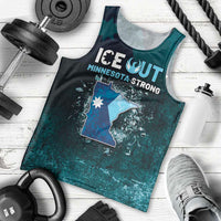 Personalized Ice Out Of Minnesota Men Tank Top State Flag Justice Protest Resistance