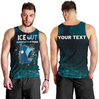Personalized Ice Out Of Minnesota Men Tank Top State Flag Justice Protest Resistance