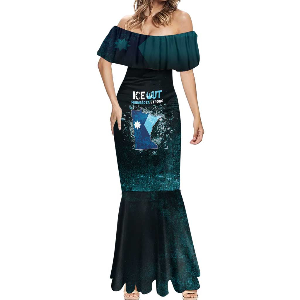 Personalized Ice Out Of Minnesota Mermaid Dress State Flag Justice Protest Resistance