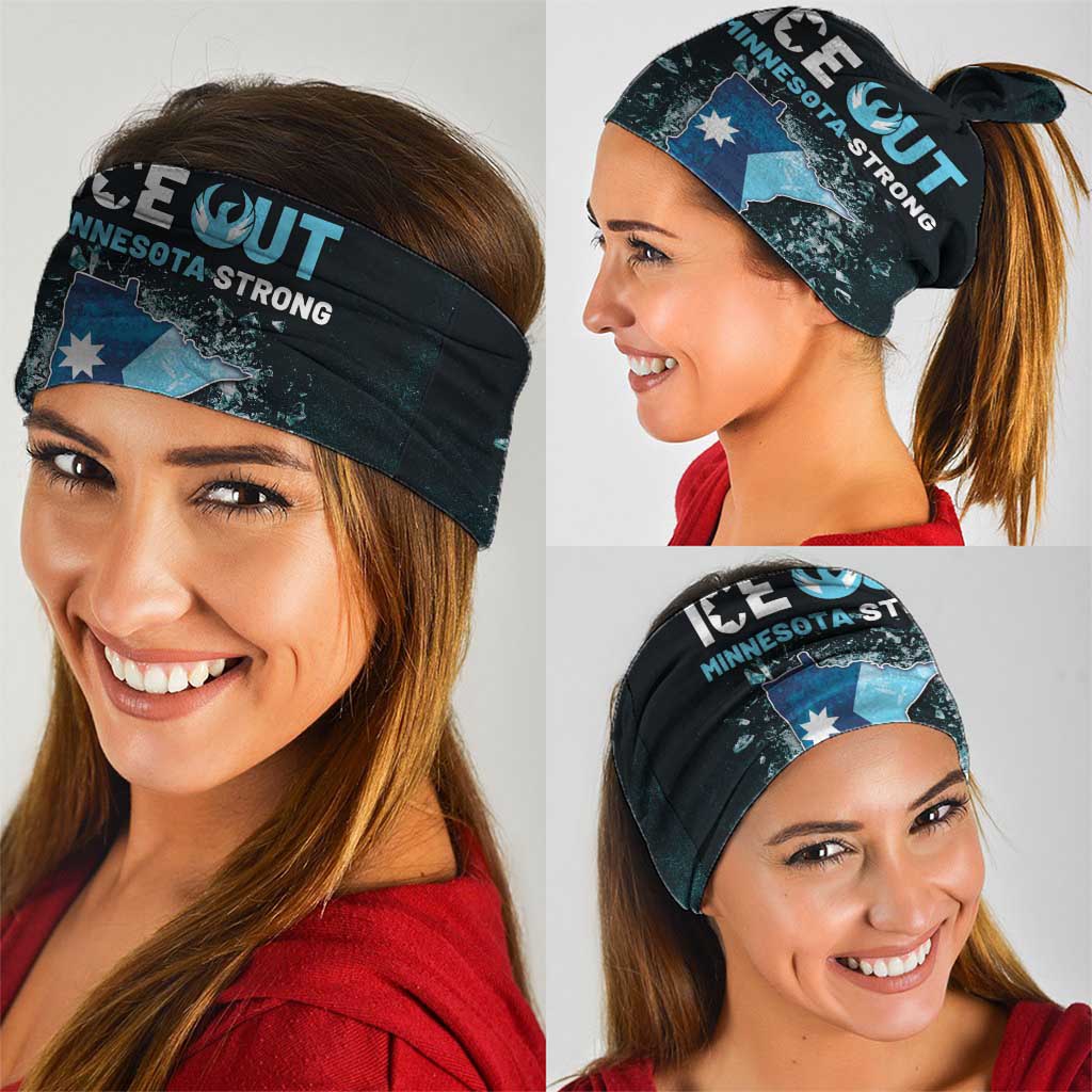Ice Out Of Minnesota Neck Gaiter State Flag Justice Protest Resistance